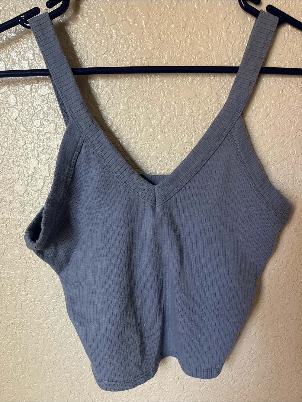 Ribbed V-Neck Tank Top